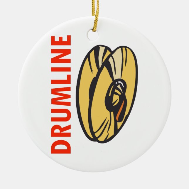 DRUMLINE CERAMIC ORNAMENT (Front)