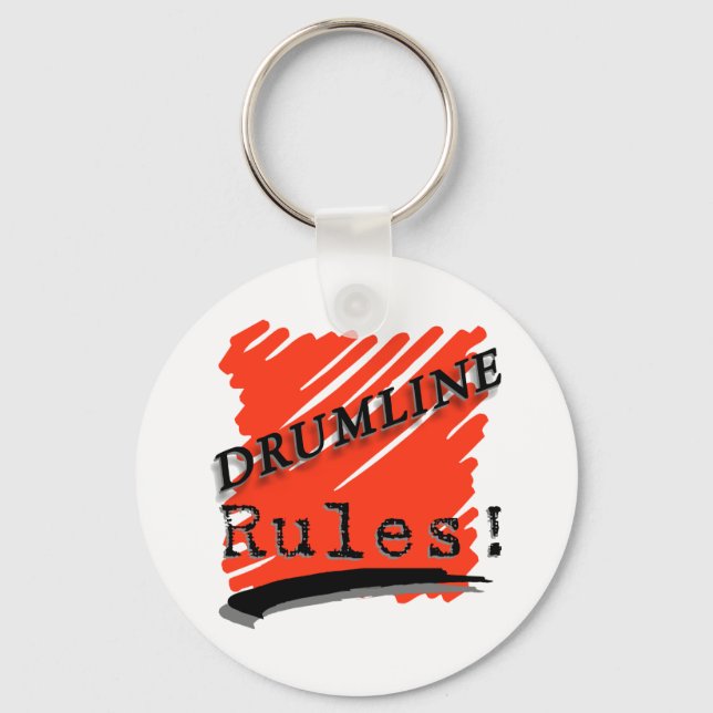 Drumline rules keychain (Front)