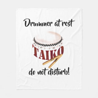 Drummer at rest do not disturb! fleece blanket