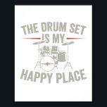 Drummer | Band drums musician gifts Poster<br><div class="desc">The musical “drummer | band drums musician gifts” slogan shirt is an eye-catcher in music school. Funny gift idea for boys, girls, son, daughter, boyfriend, girlfriend & dad.</div>