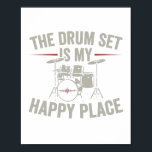 Drummer | Band drums musician gifts Poster<br><div class="desc">The musical “drummer | band drums musician gifts” slogan shirt is an eye-catcher in music school. Funny gift idea for boys,  girls,  son,  daughter,  boyfriend,  girlfriend & dad.</div>