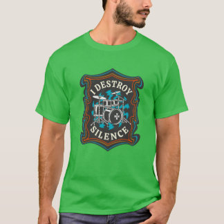 Drummer Band Drums Retro Rock Musicians gift T-Shirt