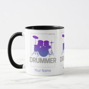 Drummer Born To Be for Percussionist Band Member Mug