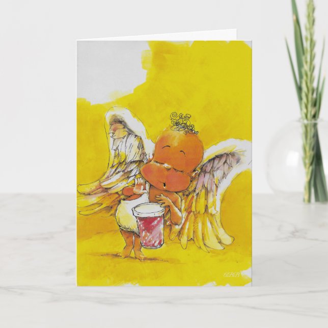 'Drummer Boy' - Angels de Billy Carte de remerciem (Devant)