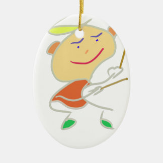 Drummer Boy Ceramic Ornament