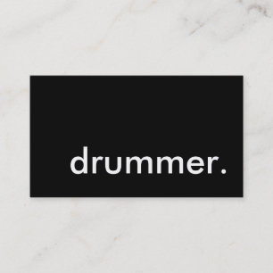 drummer. business card