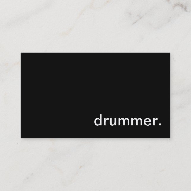 Drummer Business Card (Front)