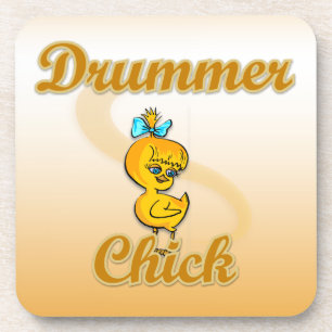 Drummer Chick Coaster