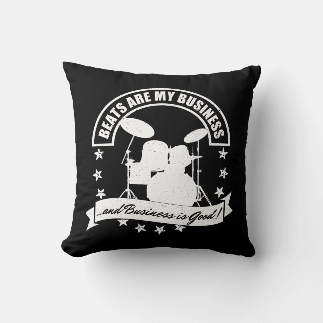 Drummer Coussin Rock & Roll Musique Drumming Music (Recto)