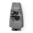 Drummer custom can cooler with a drum