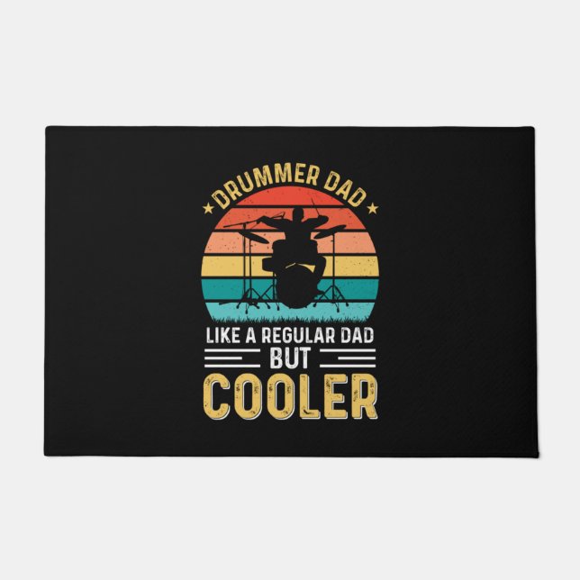 Drummer Dad Doormat (Front)