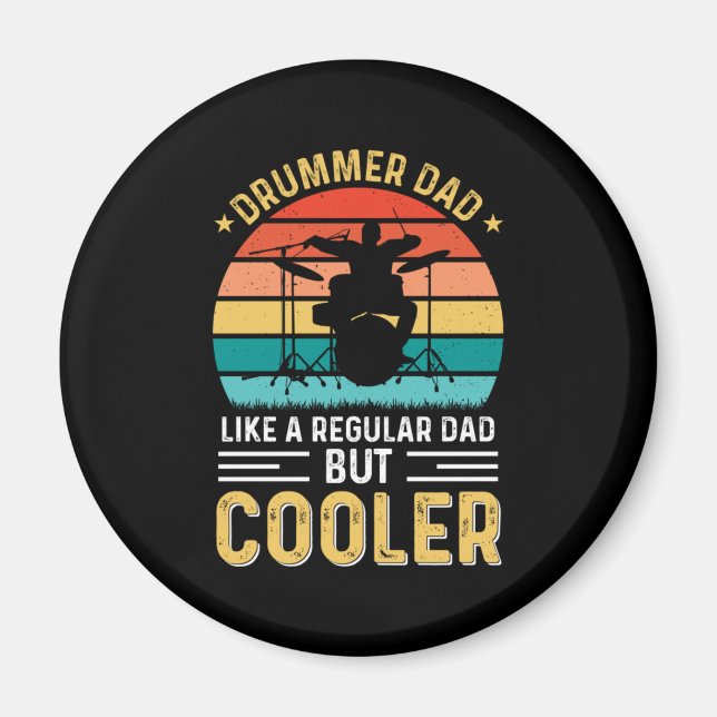 Drummer Dad Magnet (Front)