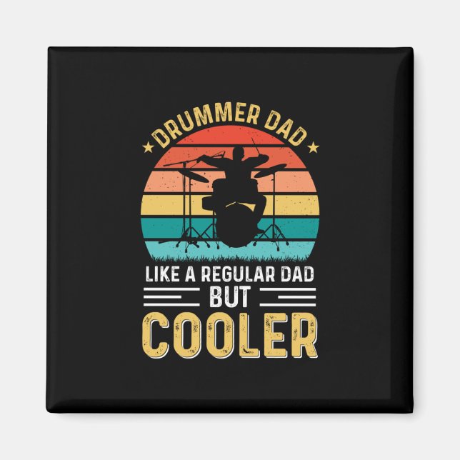 Drummer Dad Magnet (Front)