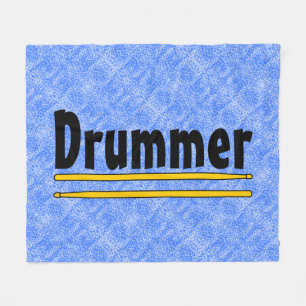 Drummer Drum Sticks  Fleece Blanket