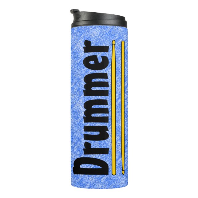 Drummer Drum Sticks  Thermal Tumbler (Rotated Right)