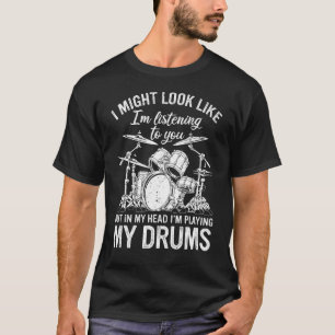 Drummer Drummers Men Women Drumming T-Shirt