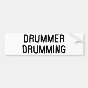 Drummer Drumming Bumper Sticker