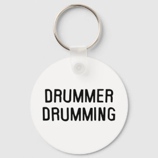 Drummer Drumming Keychain