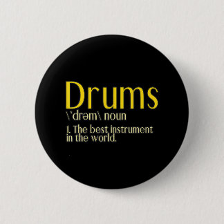 Drummer Drums Drumstick Groove Music Lover 2 Inch Round Button