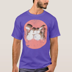Drummer Drumset Retro Vintage Drums Funny Gift (2 T-Shirt