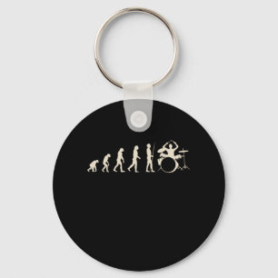 Drummer Evolution Keychain