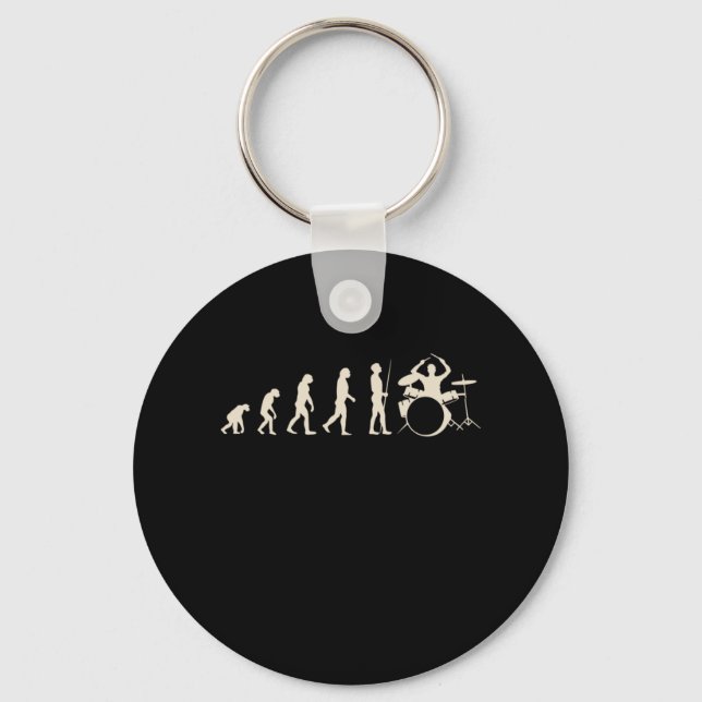 Drummer Evolution Keychain (Front)