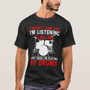 Drummer for Men Women Drum Player Percussion T-Shirt