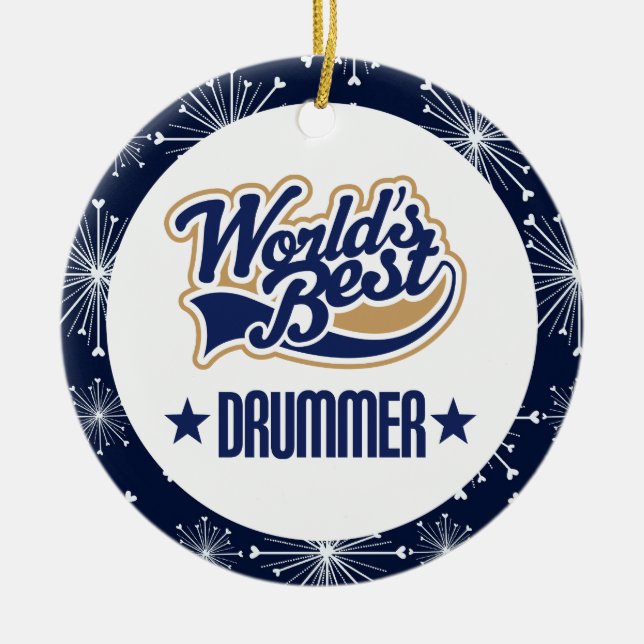 Drummer Gift Ornament (Front)