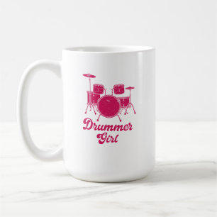 Drummer Girl Drums Drummer Gift Coffee Mug
