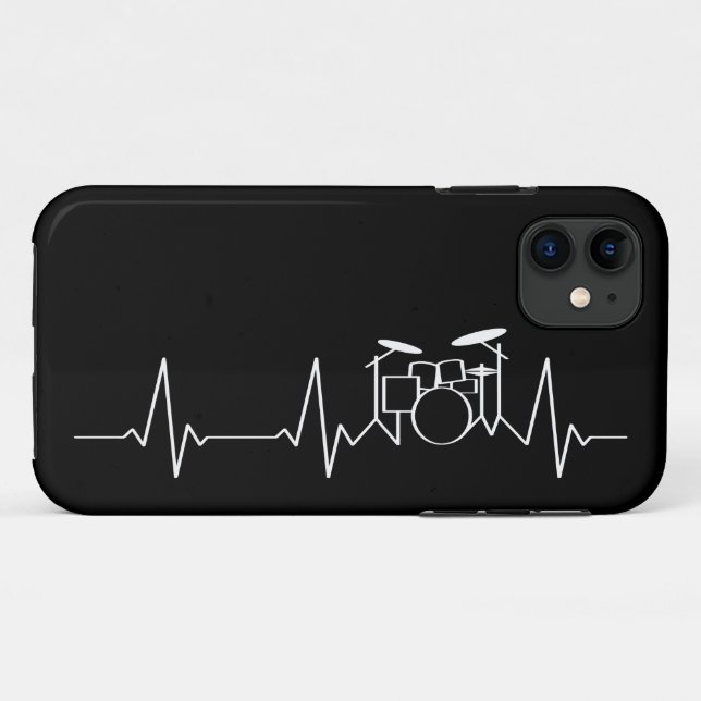 Drummer Heartbeat Case-Mate iPhone Case (Back (Horizontal))