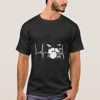 Drummer Heartbeat Hoodie Best Hooded For Drummers T-Shirt