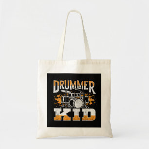 Drummer Kid Drumming Drumsticks Musician Rock Musi Tote Bag