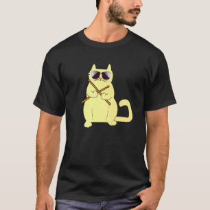 Drummer Kitty Cat  Musician Instrumentalist Drum P T-Shirt