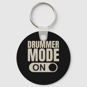 Drummer Mode On Keychain