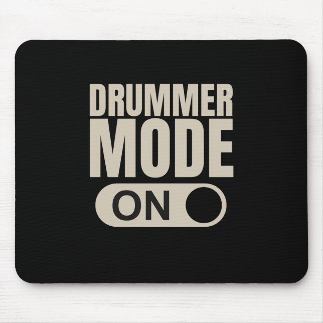 Drummer Mode On Mouse Pad (Front)