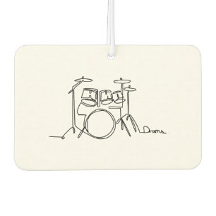 Drummer Music Design One-Line Drums Air Freshener