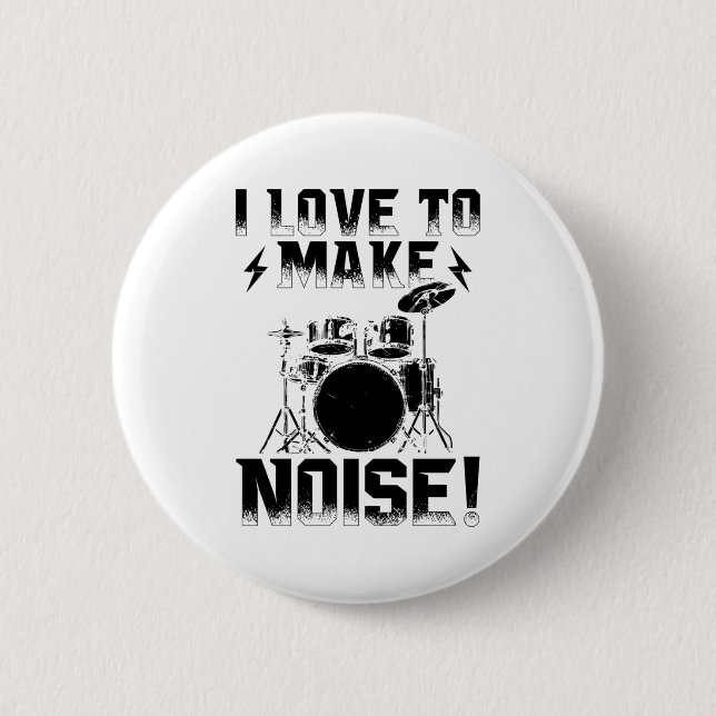Drummer | Musical Instrument Drums Gift 2 Inch Round Button (Front)
