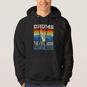Drummer Musical Instrument Musician Drumming Instr Hoodie
