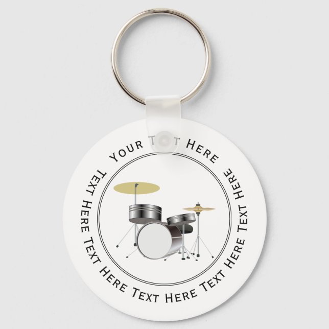 Drummer - Musician Keychain (Front)
