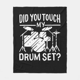 Drummer - My Drum Set Fleece Blanket