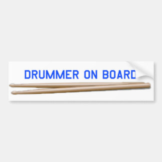 Drummer On Board 04 Bumper Sticker