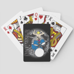 Drummer Playing Cards For Music Lovers