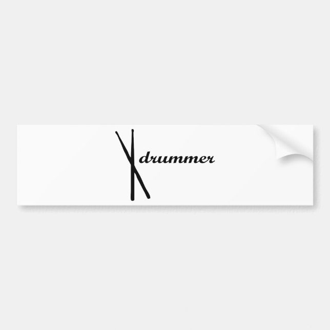 Drummer Products! Bumper Sticker (Front)
