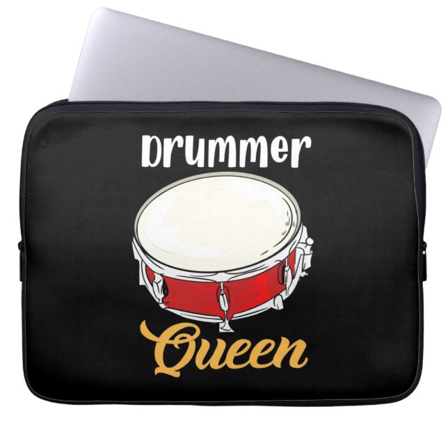 Drummer Queen Laptop Sleeve (Front)