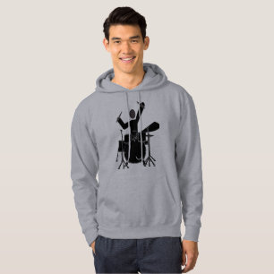 Drummer Silhouette Hoodie