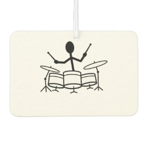 Drummer Stick Figure Air Freshener