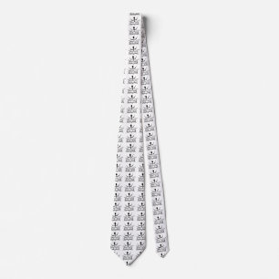 Drummer Stick Figure Tie