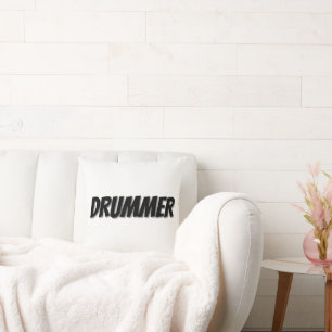 DRUMMER Throw Pillow