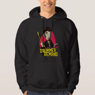 Drummer with Drumsticks Hoodie