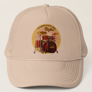 Drummers do it with Rhythm (customizable) Hat
